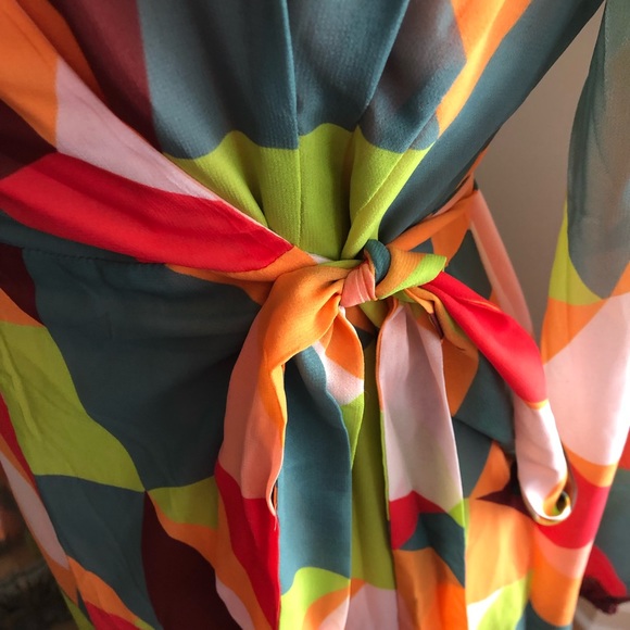 Anthropologie stunning mod wrap maxi dress S - Picture 7 of 11